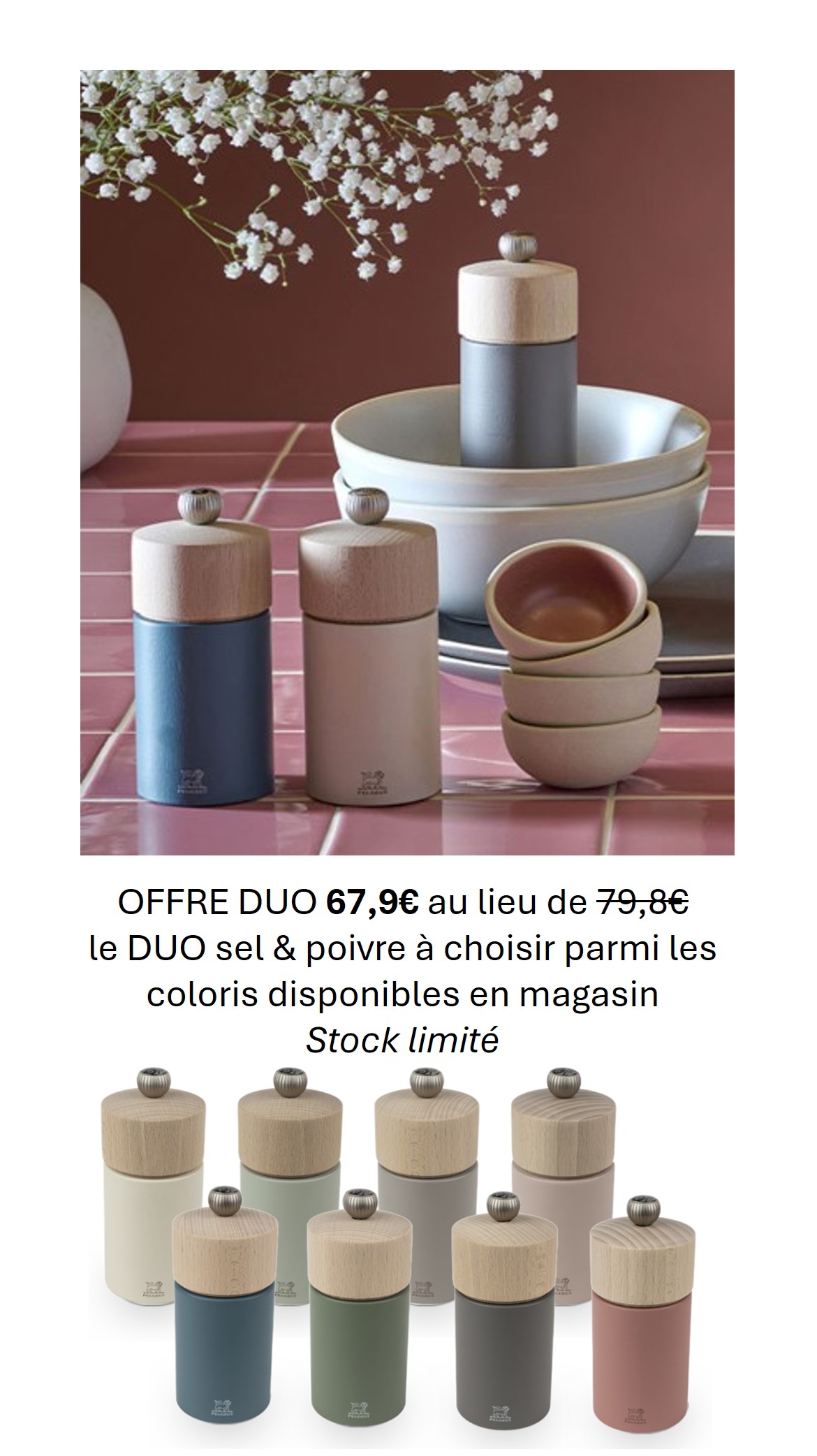 Moulin à épices Microplane, nouvelles couleurs!